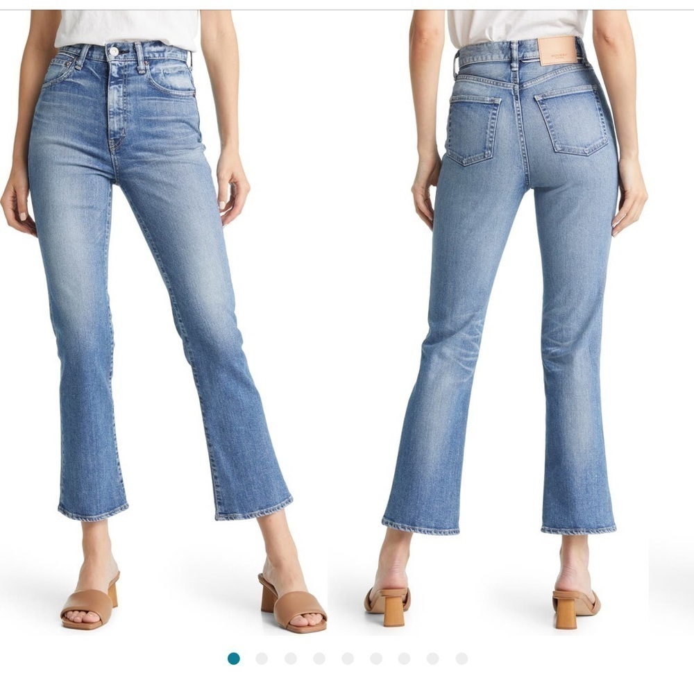 Moussy Sky Blue Wide Leg Jeans